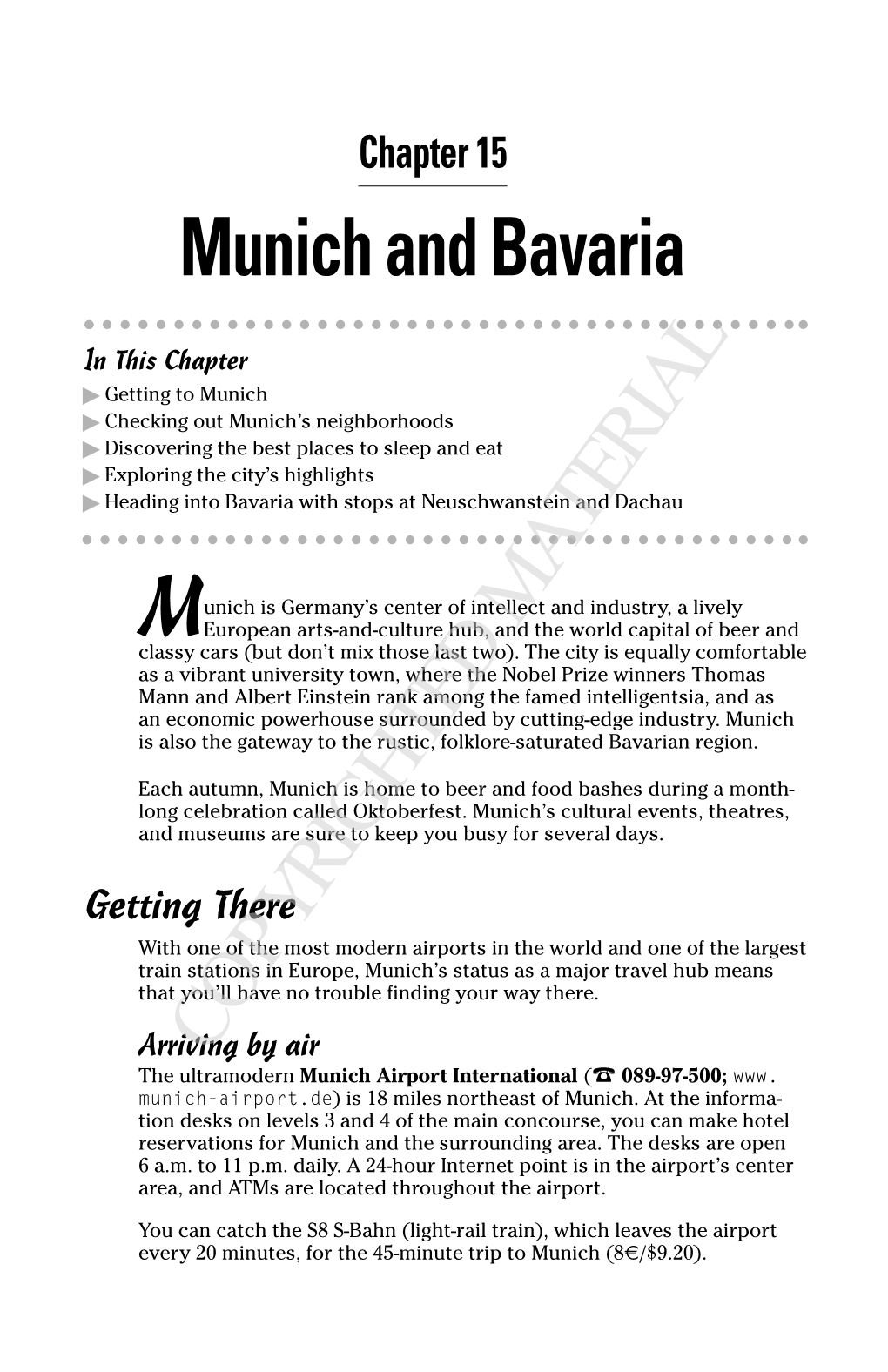 Munich and Bavaria