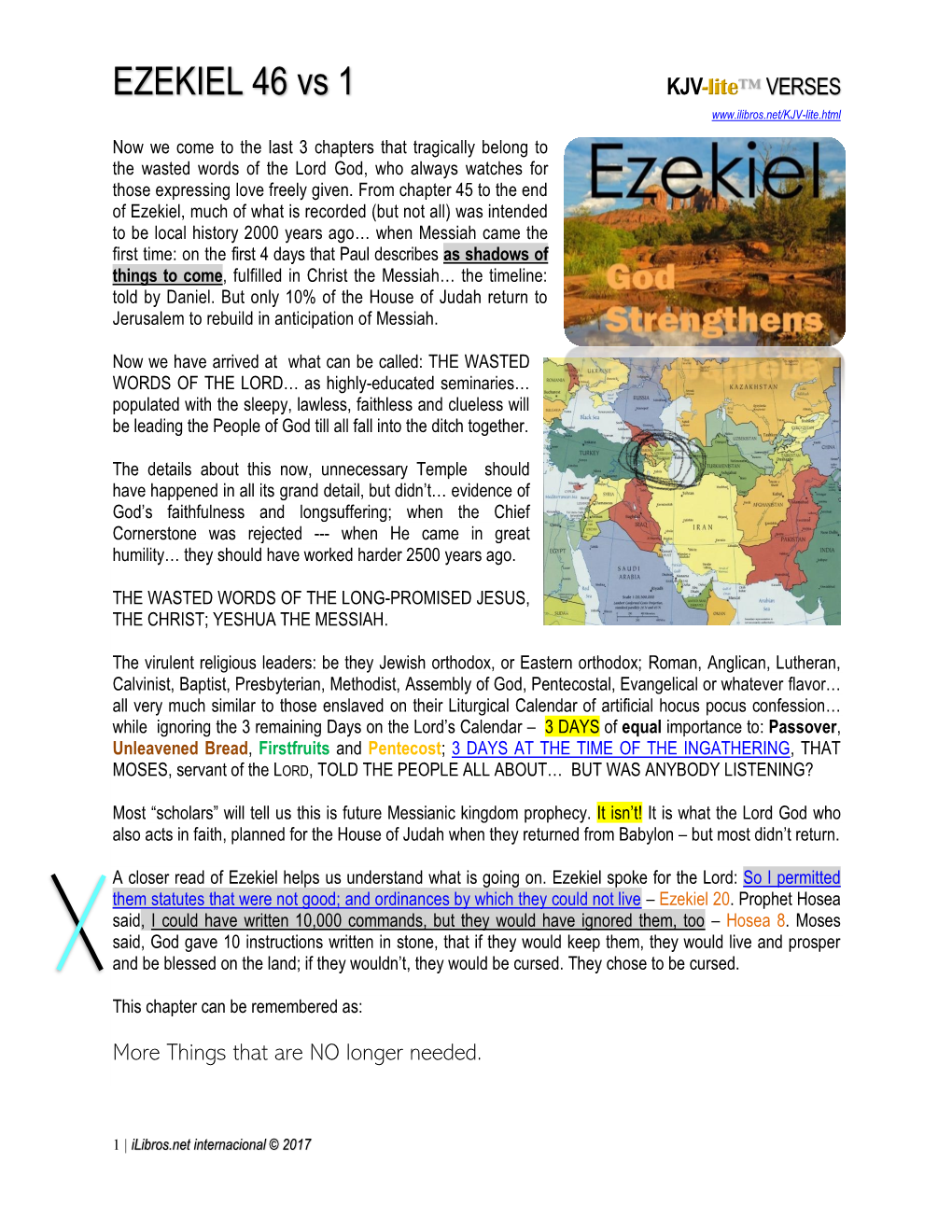 EZEKIEL 46 Vs 1 KJV-Lite™ VERSES