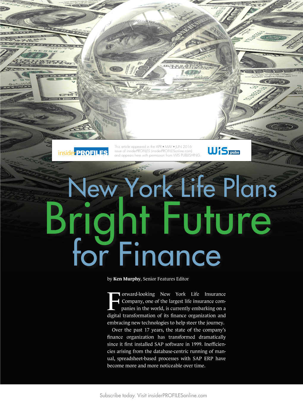 New York Life Bright Future for Finance