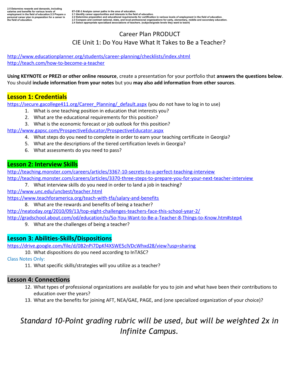 ET-CIE-2 Analyze Career Paths in the Area of Education