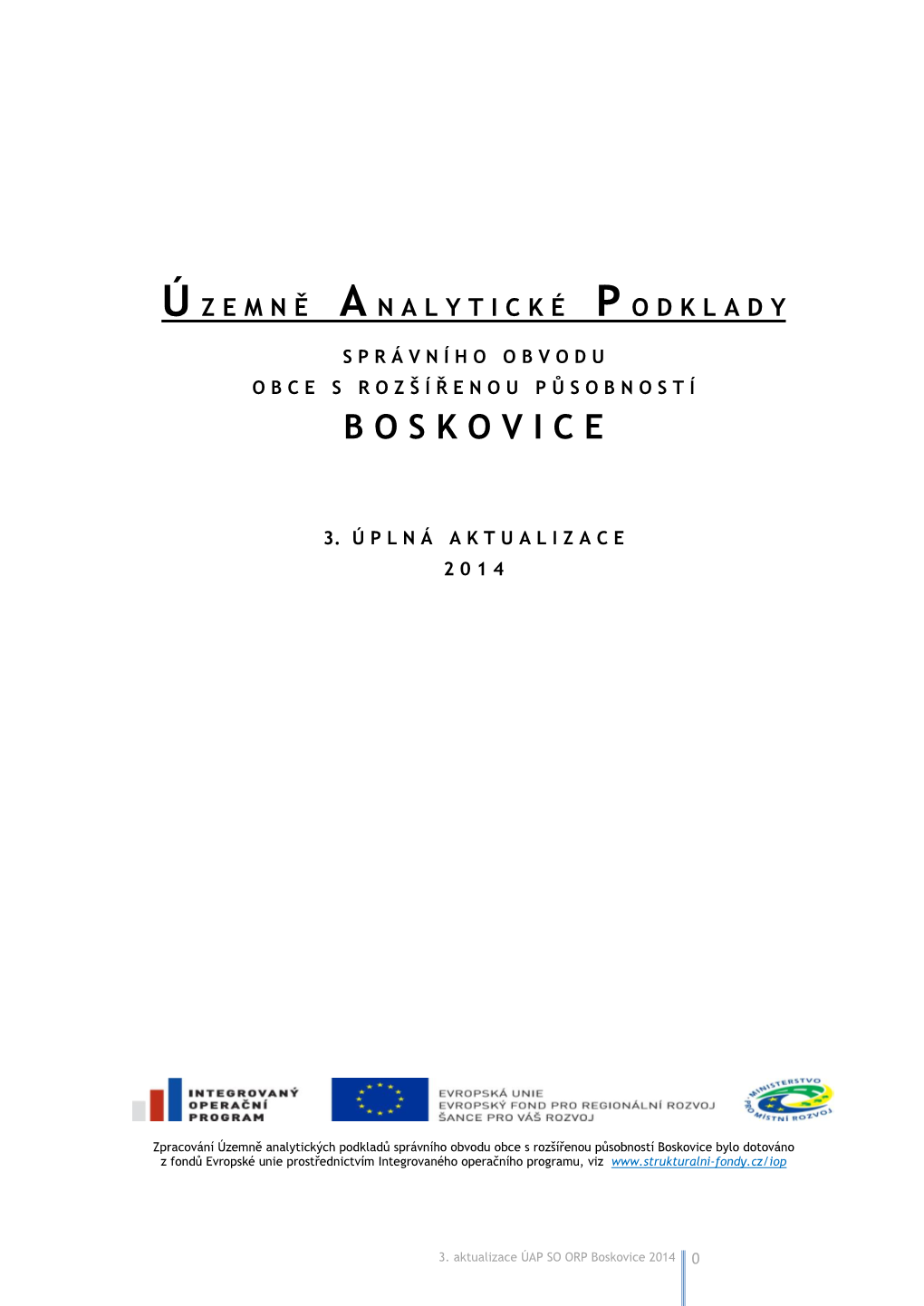 C. Rozbor Udržitelného Rozvoje Území 15 3