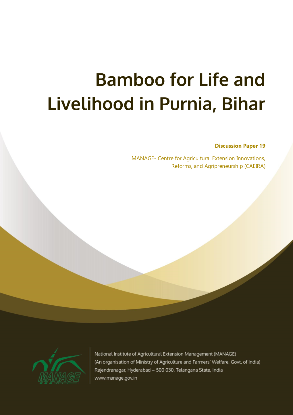 Discussion Paper 19: Bamboo for Life and Livelihood in Purnia, Bihar