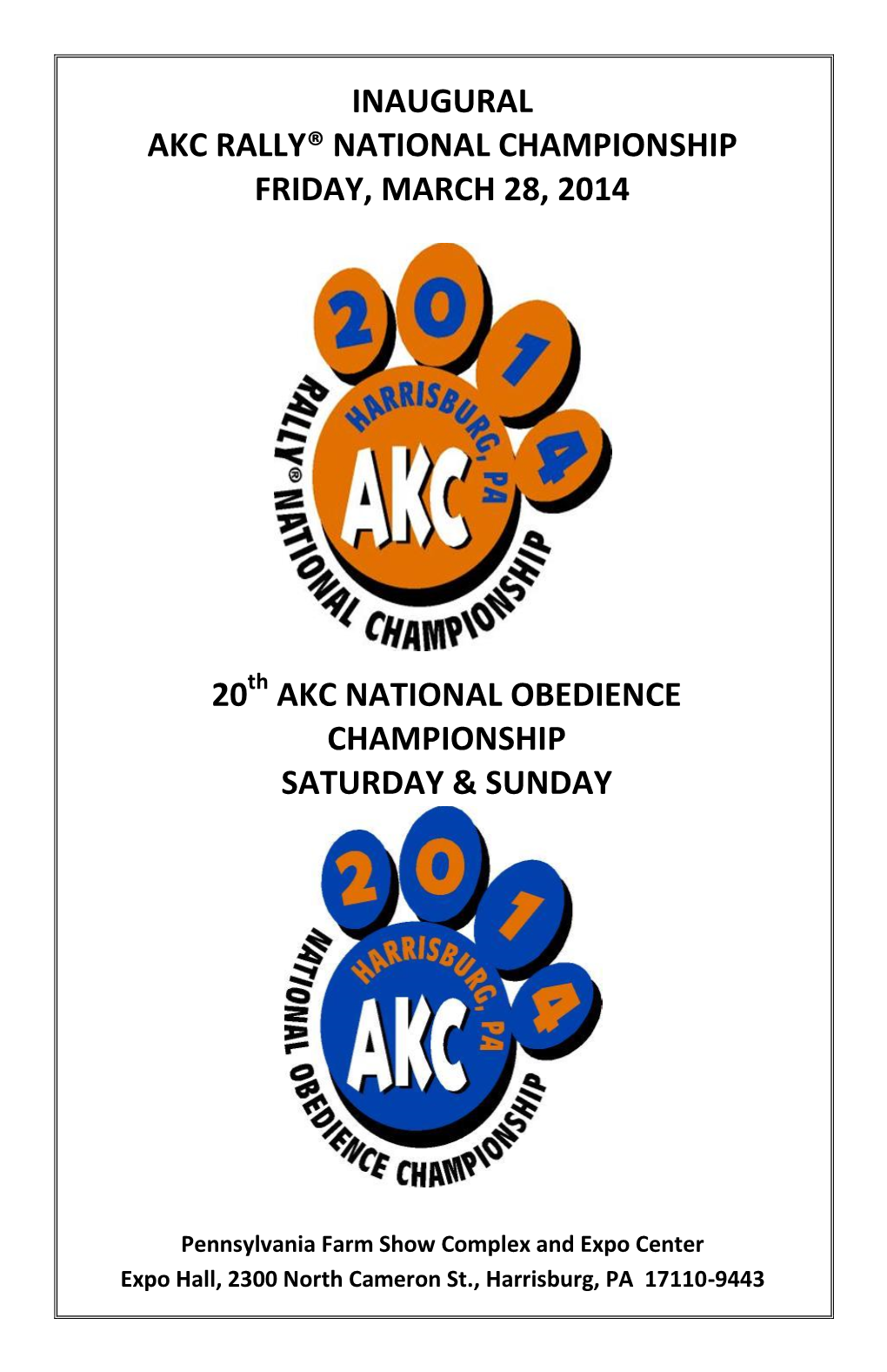 20 Akc National Obedience Championship Saturday & Sunday