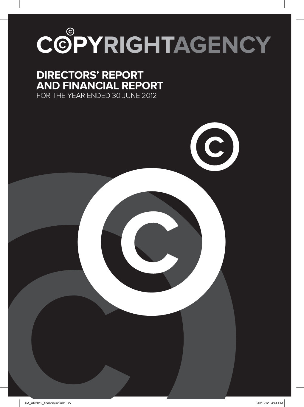 Directors' Report and Financial Report