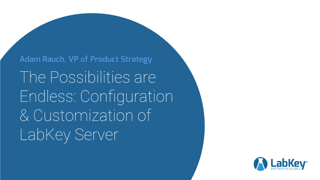 Configuration & Customization of Labkey Server