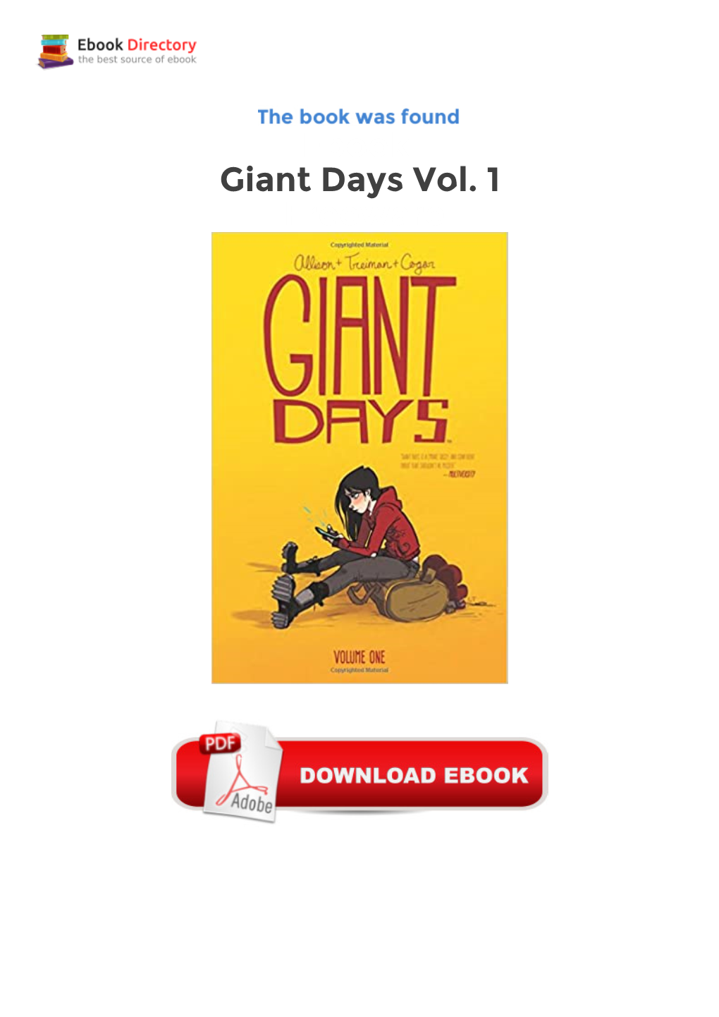 Ebook Giant Days Vol. 1 Freeware Susan, Esther, and Daisy Started at University Three Weeks Ago and Became Fast Friends