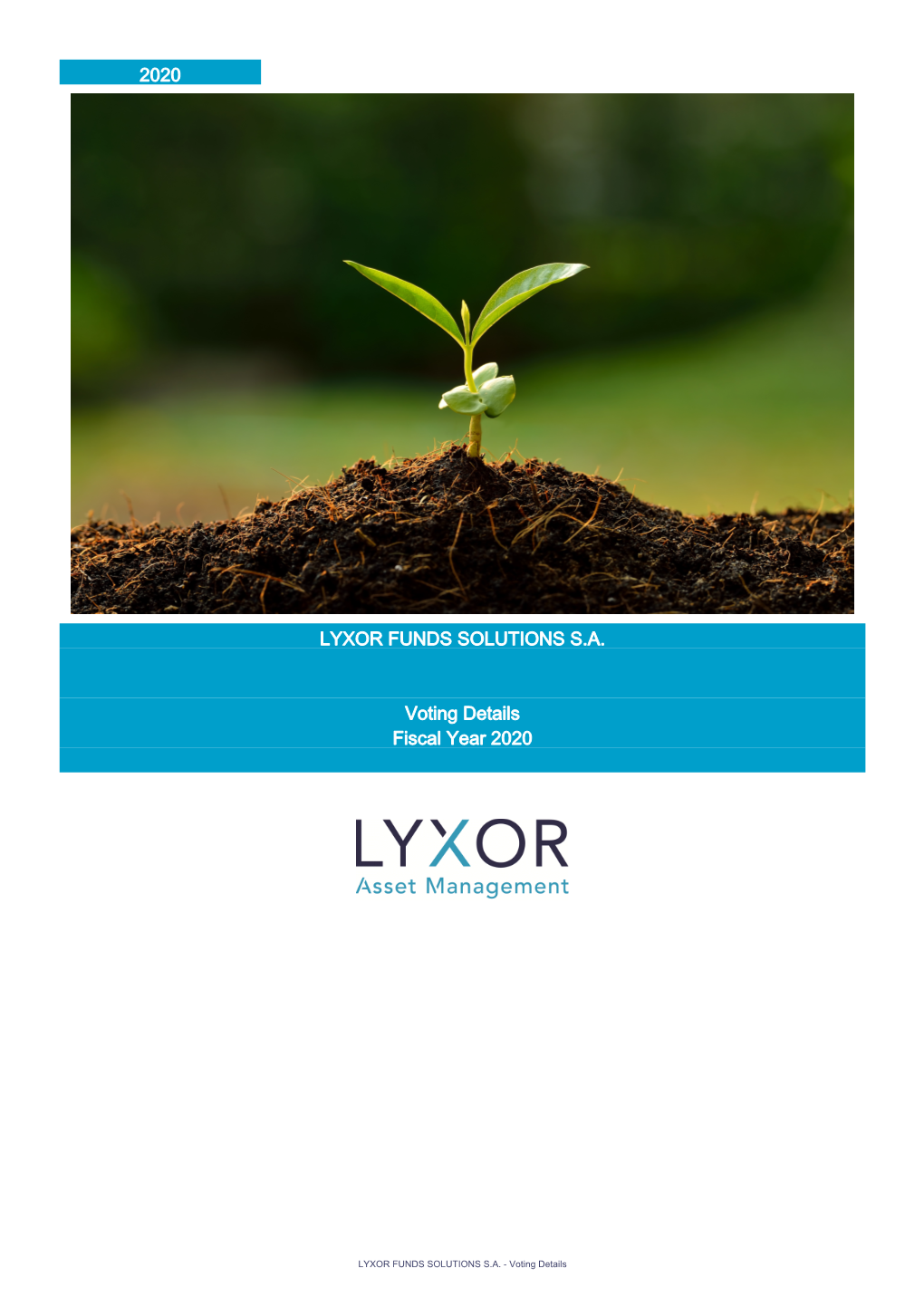 Lyxor Funds Solutions S.A