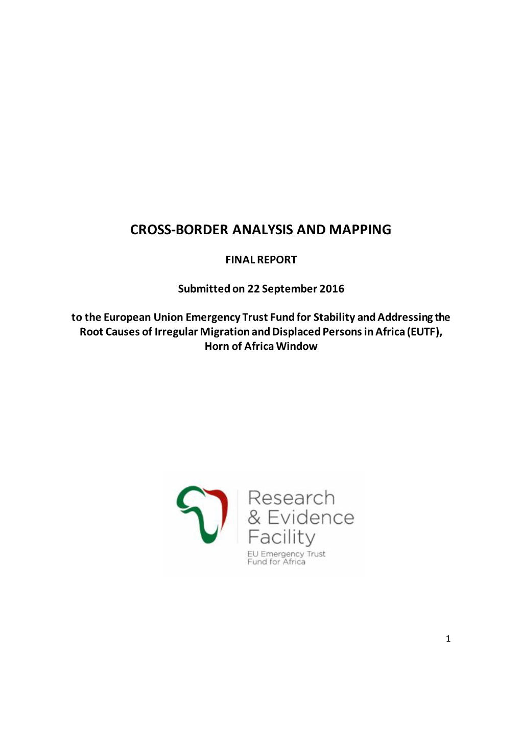 Cross Border Analysis Report Summary