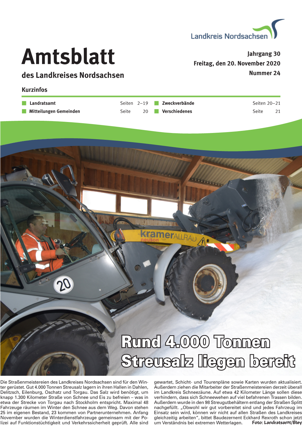 Amtsblatt Des Landkreises Nordsachsen, 20