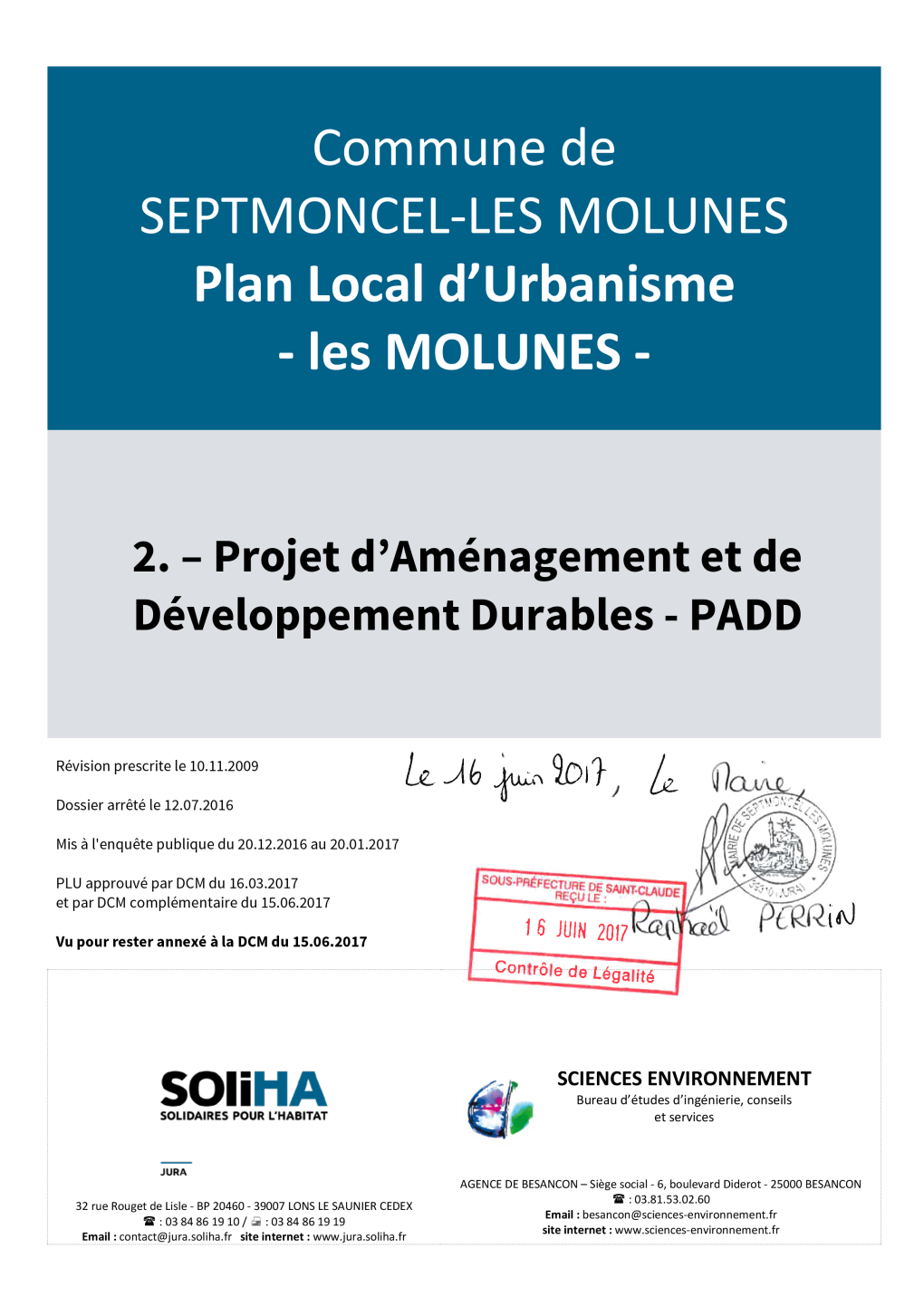 2. Projet D'aménagement Et De Developpement Durable