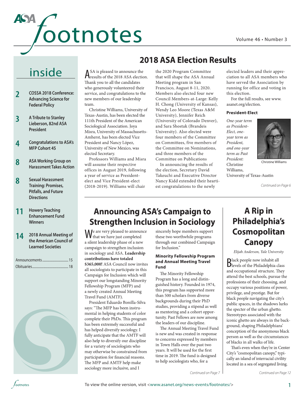 Inside Aresults of the 2018 ASA Election