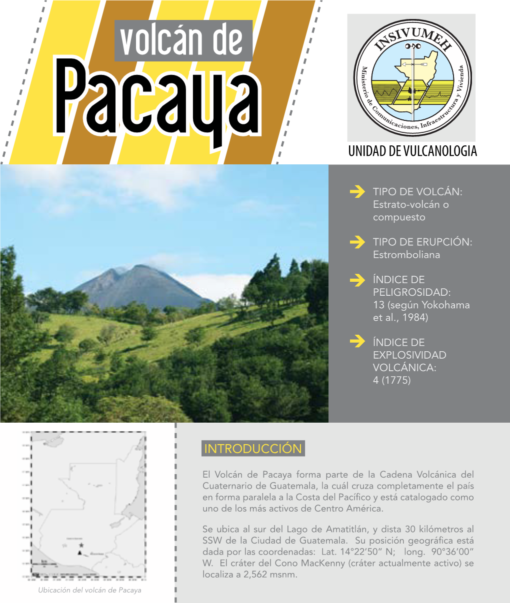 Folleto Del Volcan De Pacaya