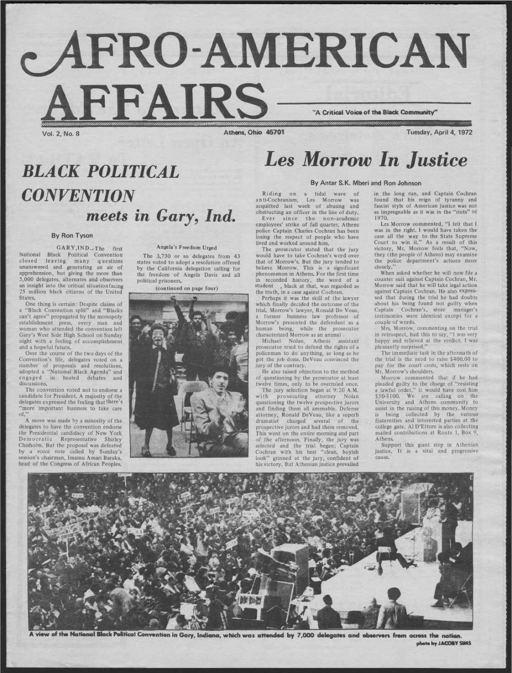 Les Morrow in Justice BLACK POLITICAL by Antar S.K