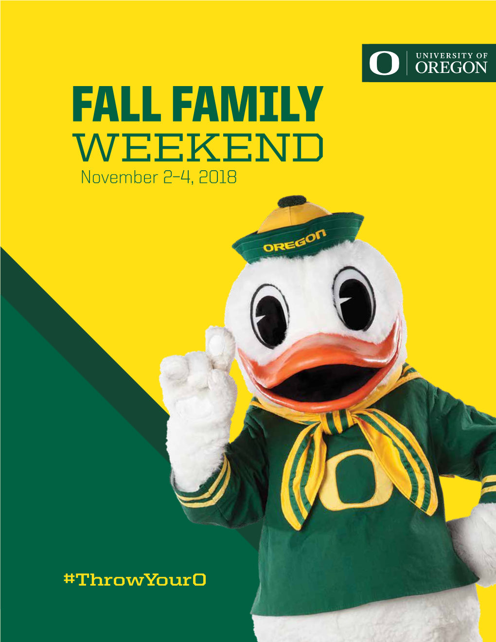 FALL FAMILY WEEKEND November 2–4, 2018