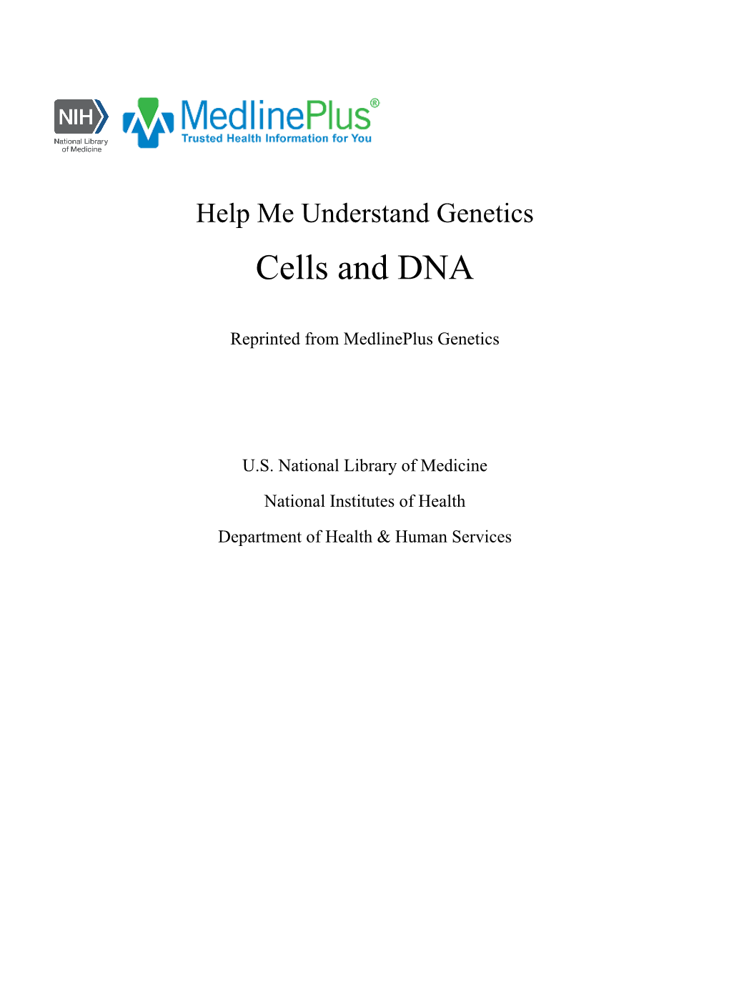 Cells and DNA