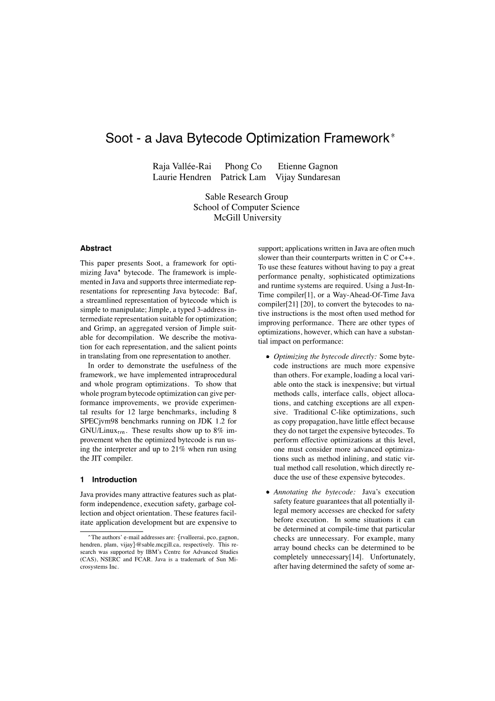 Soot - a Java Bytecode Optimization Framework