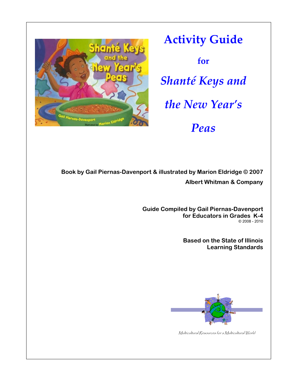 Shanté Keys and the New Year's Peas Activity Guide