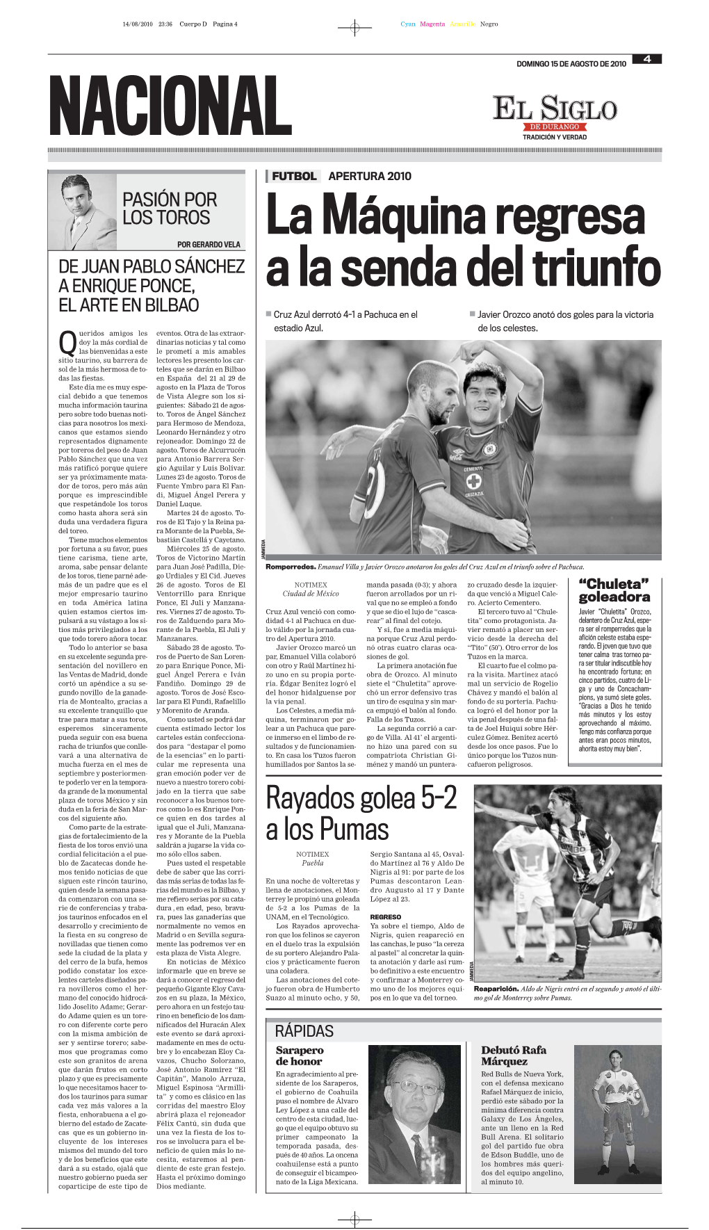 Rayados Golea 5-2 a Los Pumas