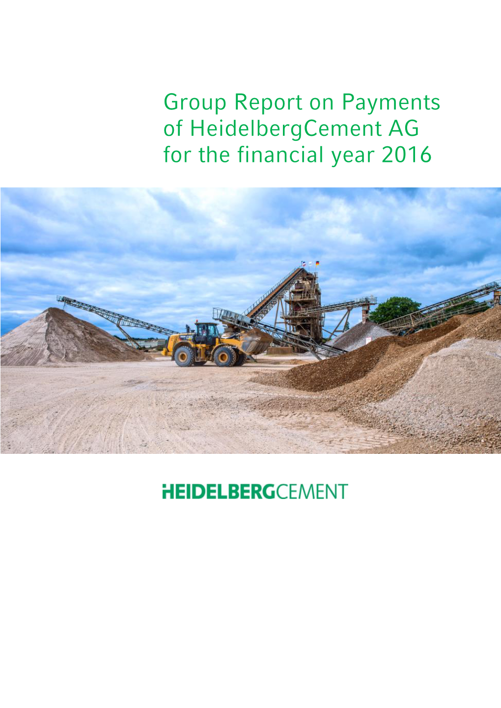 Group Report on Payments of Heidelbergcement AG for the Financial Year 2016