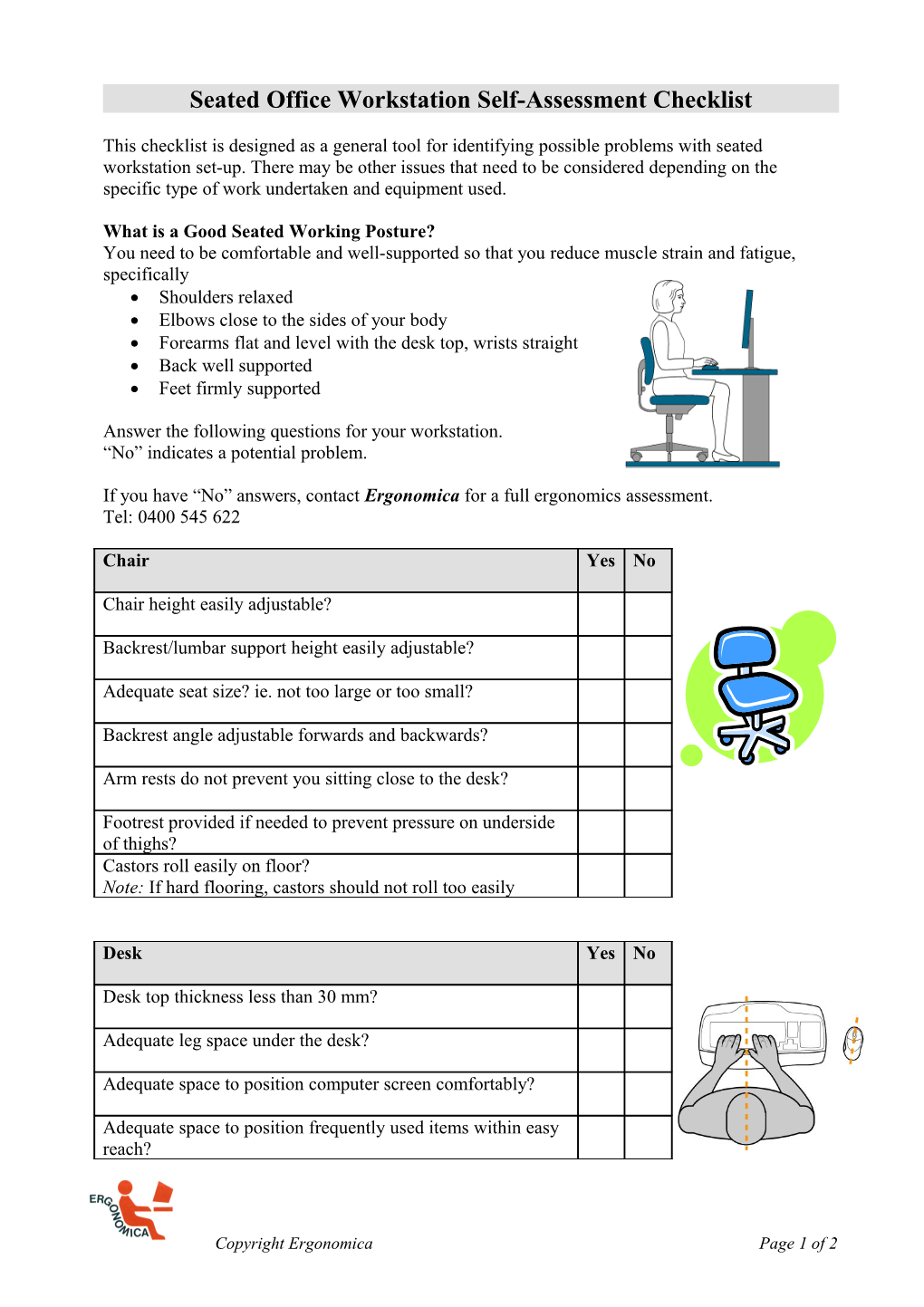 Self-Assessment Checklist