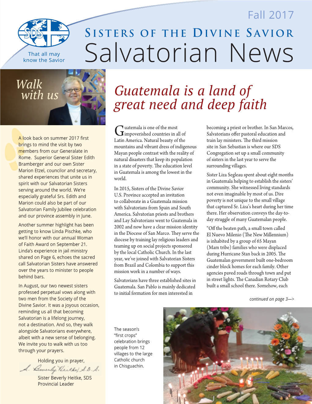 Salvatorian News Walk with Us Guatemala Is a Land of Great Need and Deep Faith