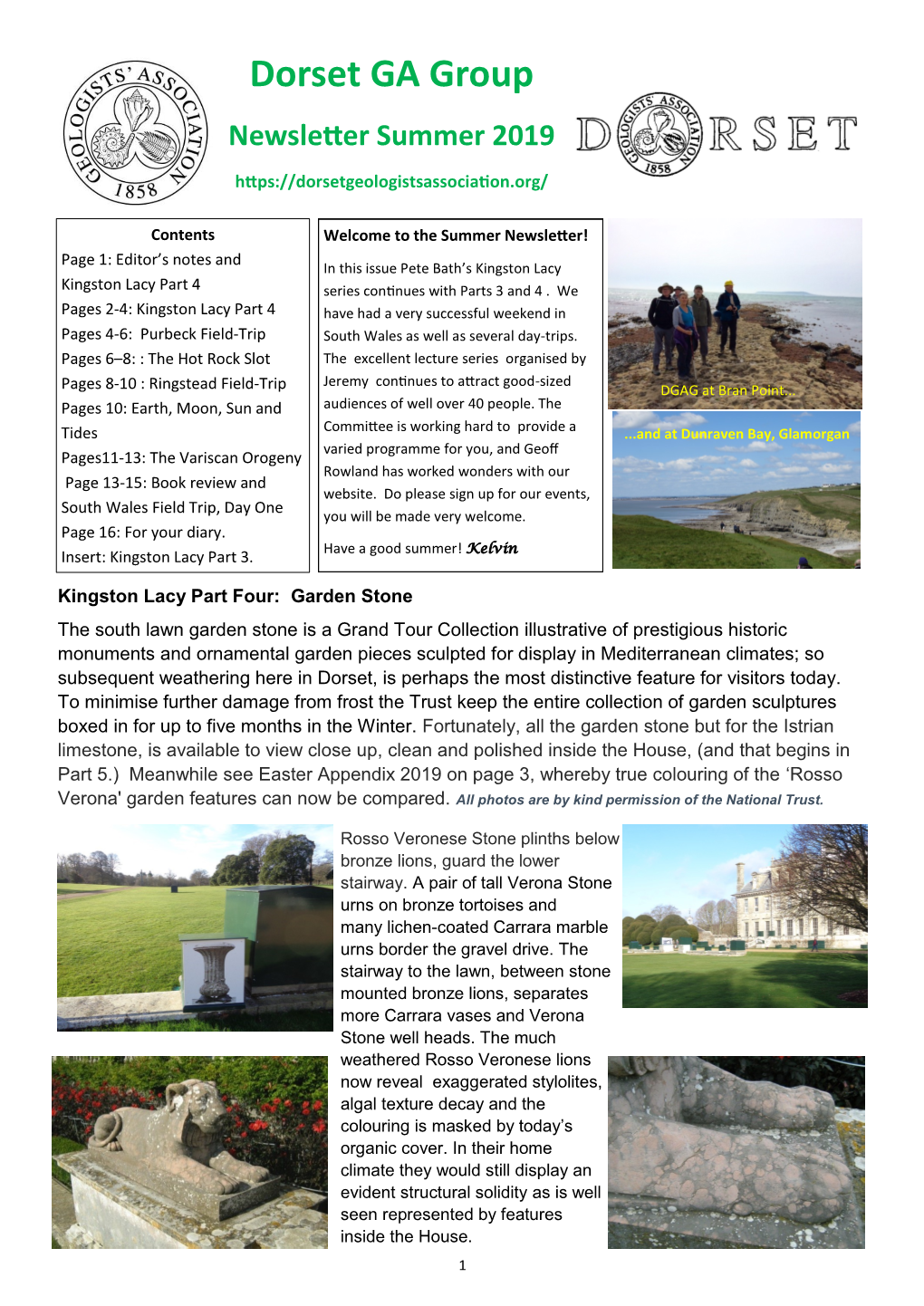 Dorset GA Group Newsletter Summer 2019
