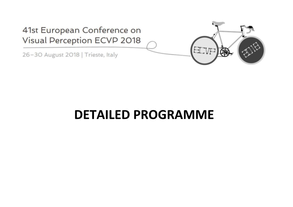 ECVP 2018 Programme