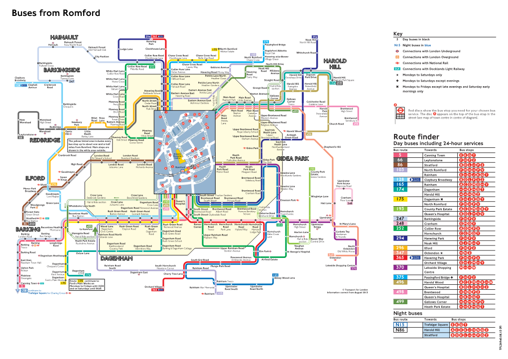 Buses from Romford