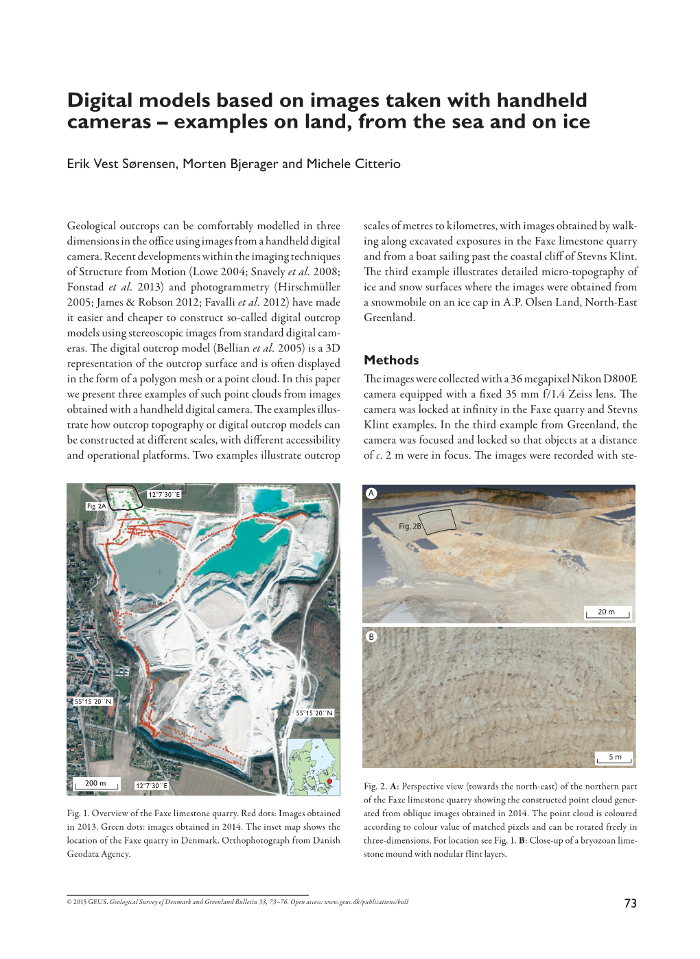 Geological Survey of Denmark and Greenland Bulletin 33, 2015, 73-76