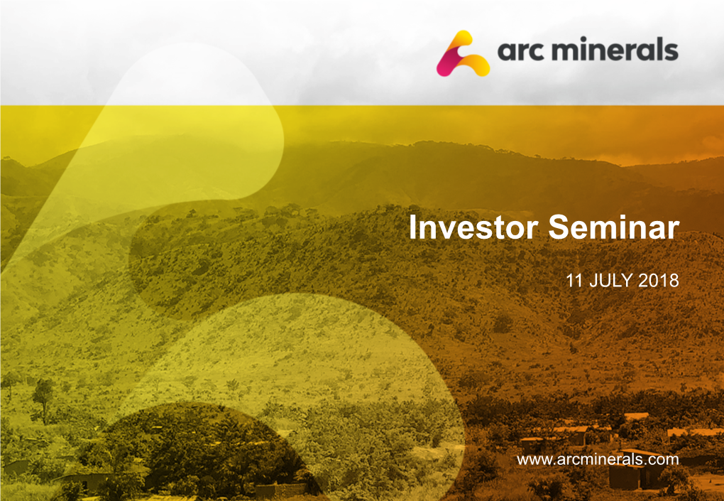 180711 ARC Presentation Investor Seminar Website