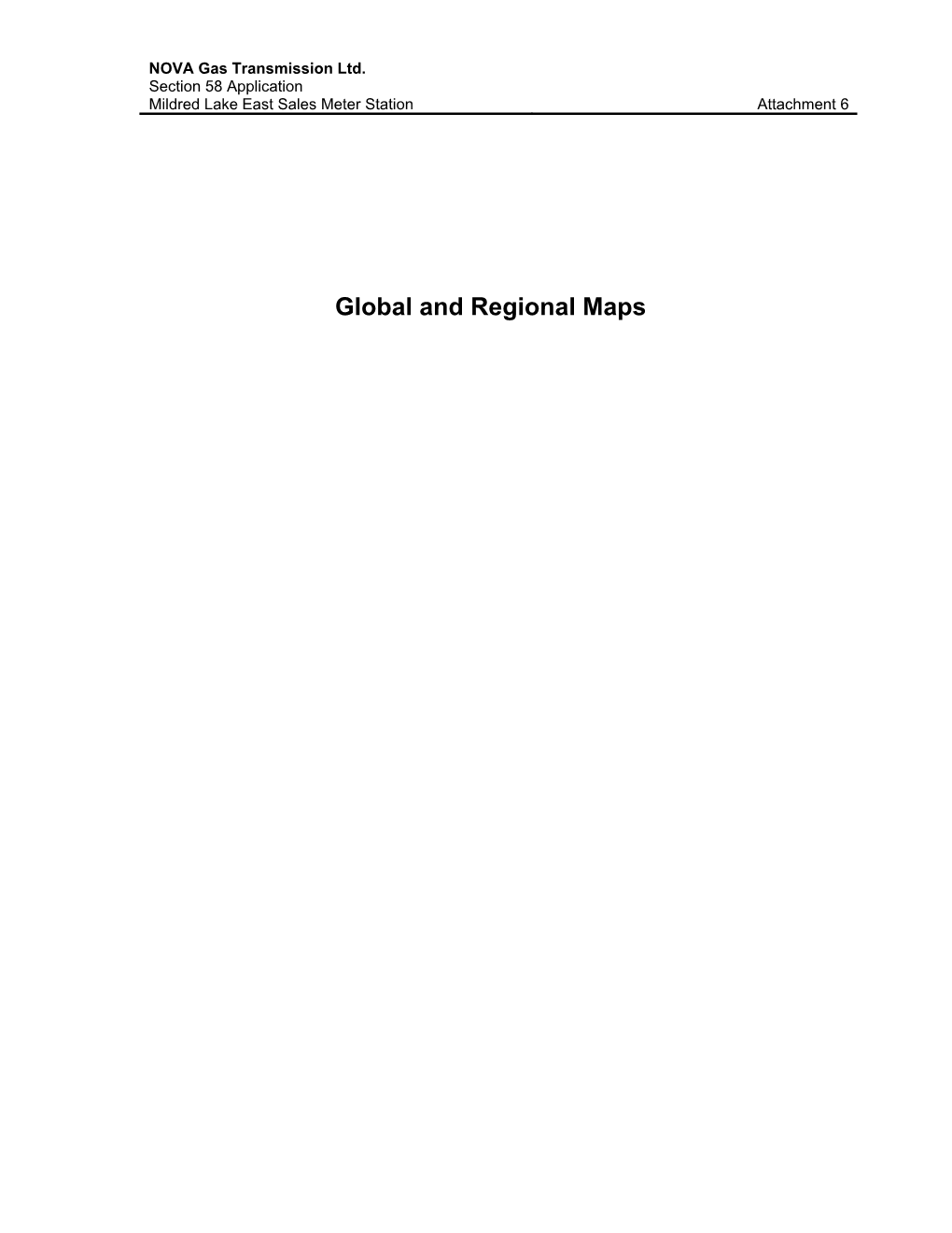 Global and Regional Maps NOVA Gas Transmission Ltd