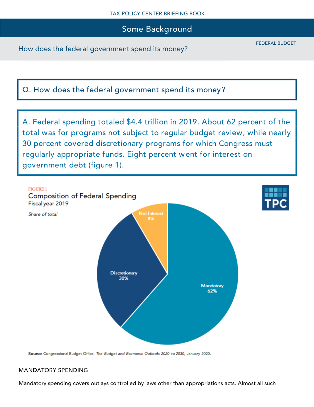 How Does the Federal Government Spend Its Money? XXXX