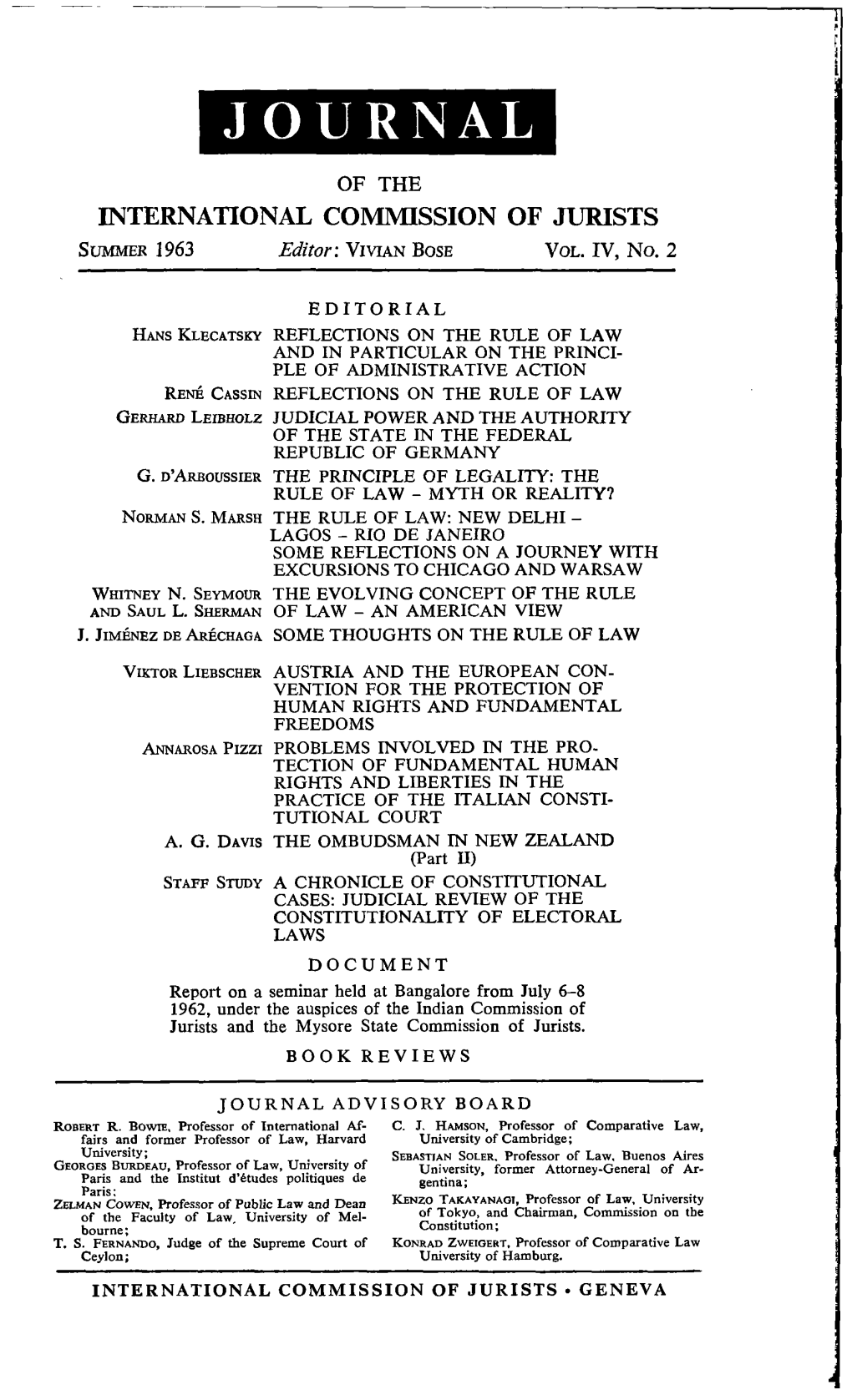 ICJ Journal-IV-2-1963-Eng