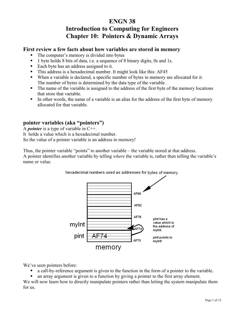 Introduction to Computing for Engineers