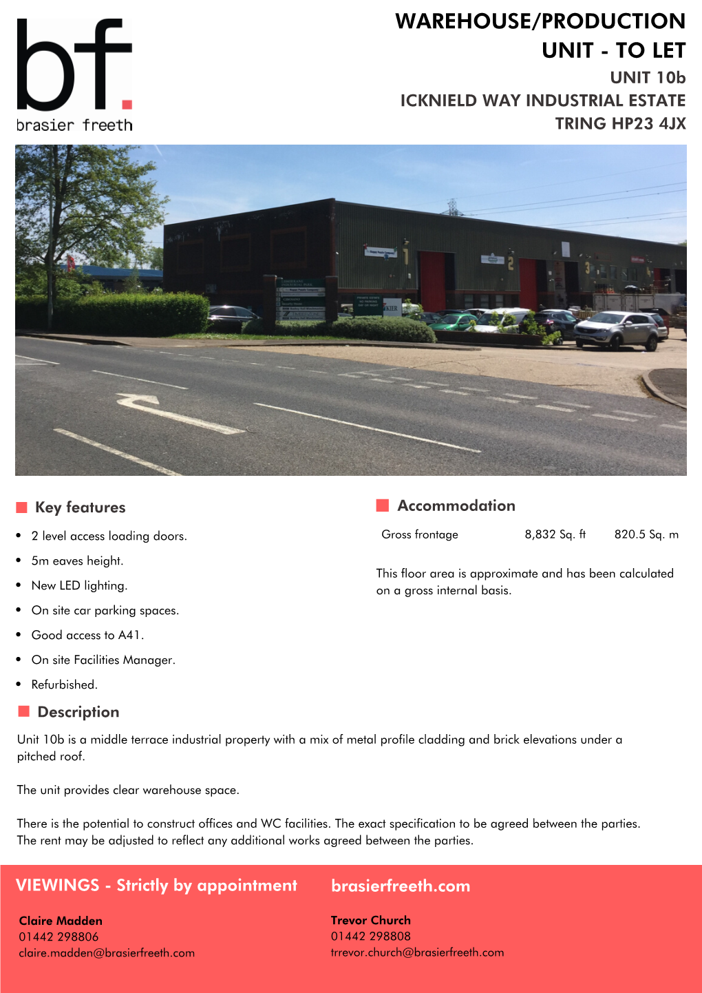 Unit 10B, Icknield Way Industrial Estate, Tring