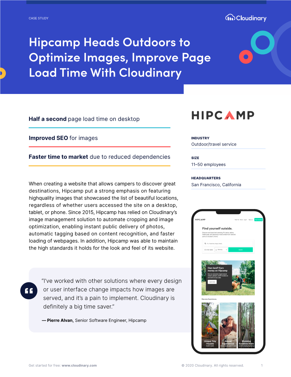 Hipcamp Heads Outdoors to Optimize Images, Improve Page Load Time with Cloudinary