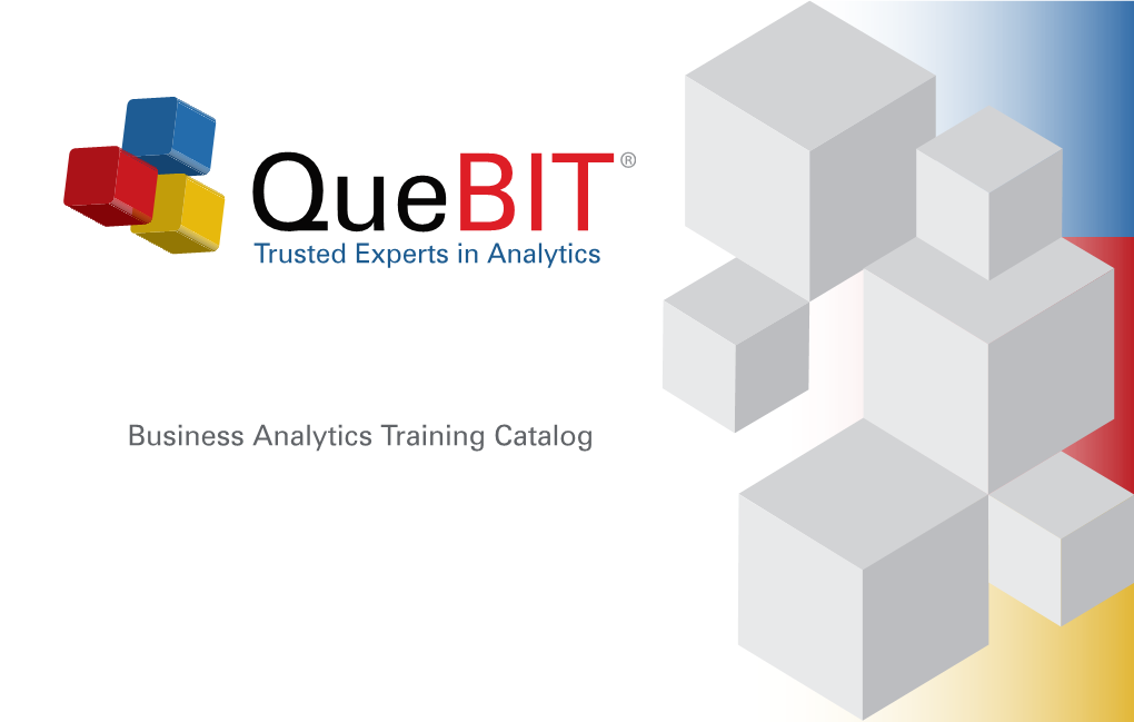 To Download Quebit's Training Catalog