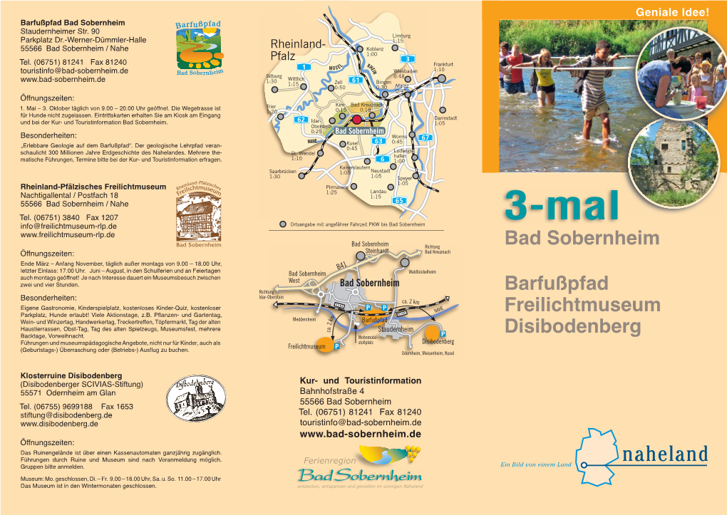 Bad Sobernheim Barfußpfad Freilichtmuseum Disibodenberg