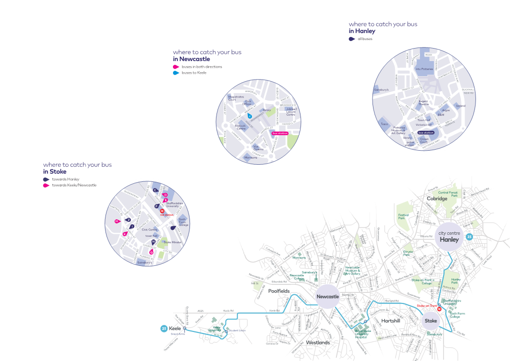 Hanley All Buses H Where to Catch Your Bus O T ROAD P an E R T