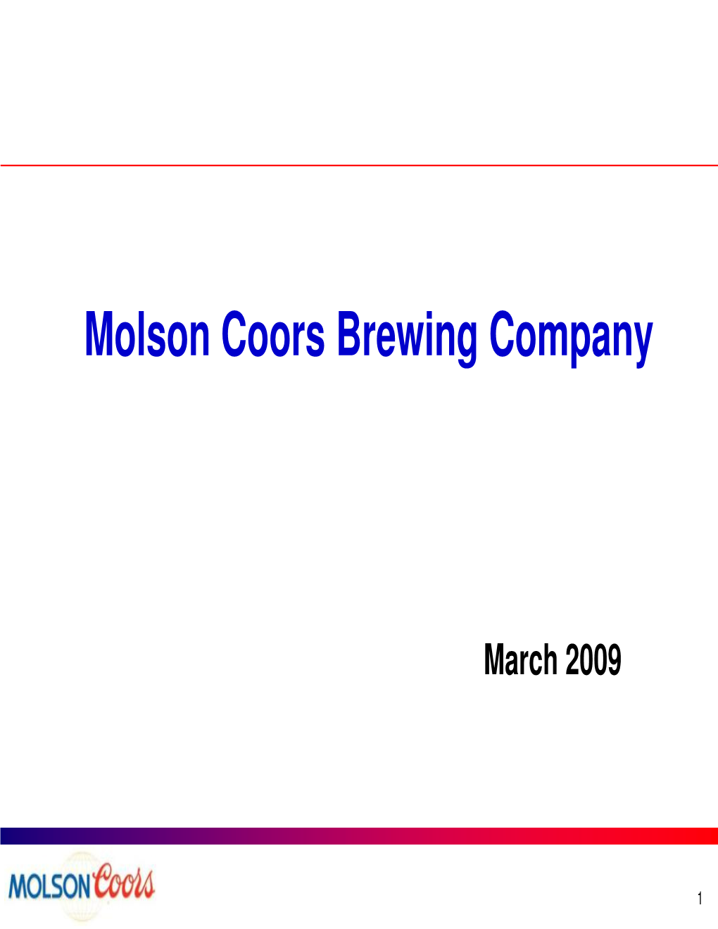 Molson Coors Brewing Company