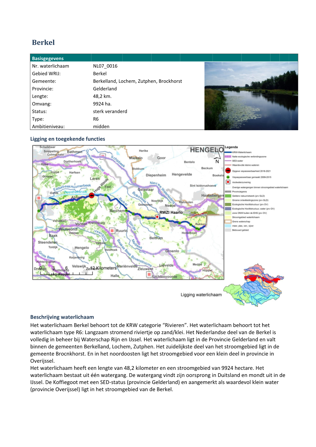 Factsheet Waterkwaliteit Berkel (Pdf, 755