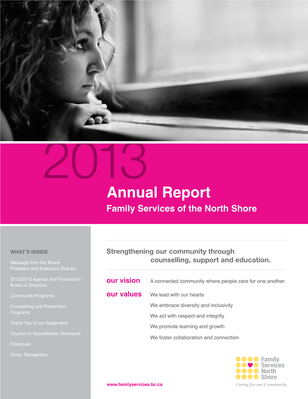 Annual Report Family Services of the North Shore