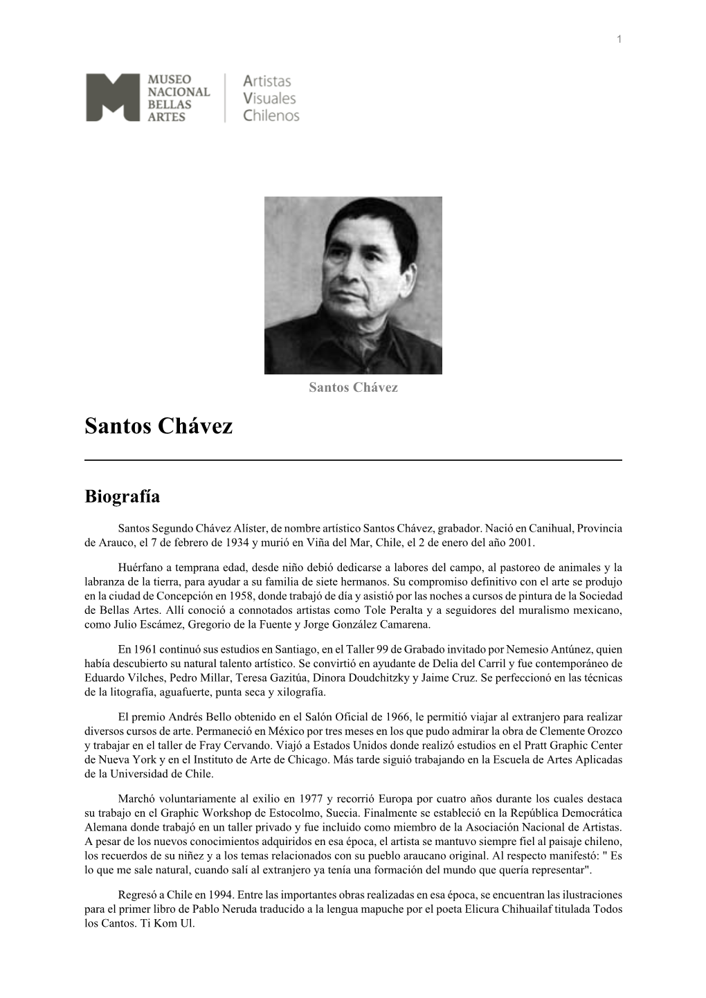 Santos Chávez Santos Chávez