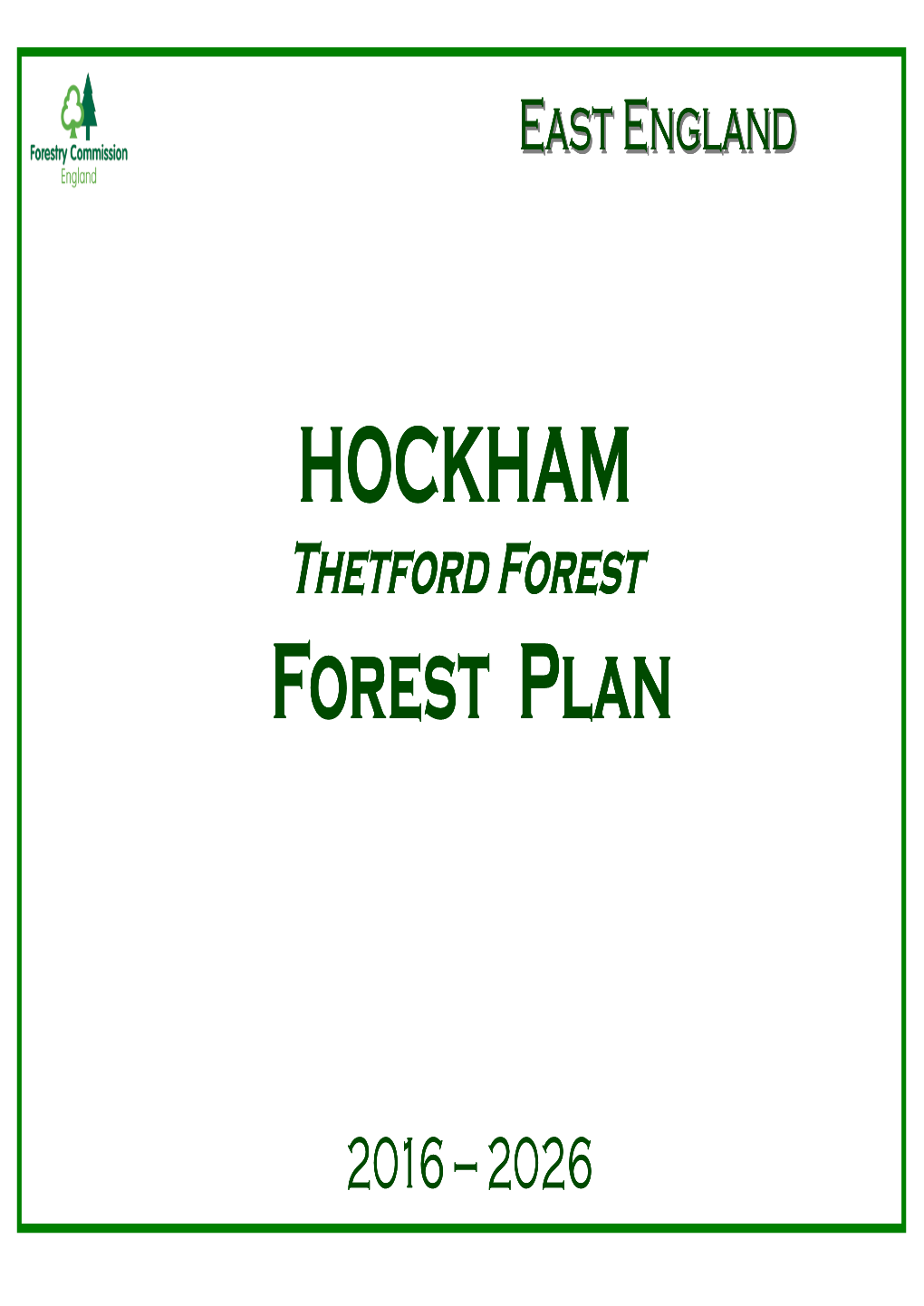 Hockham Forest Design Plan