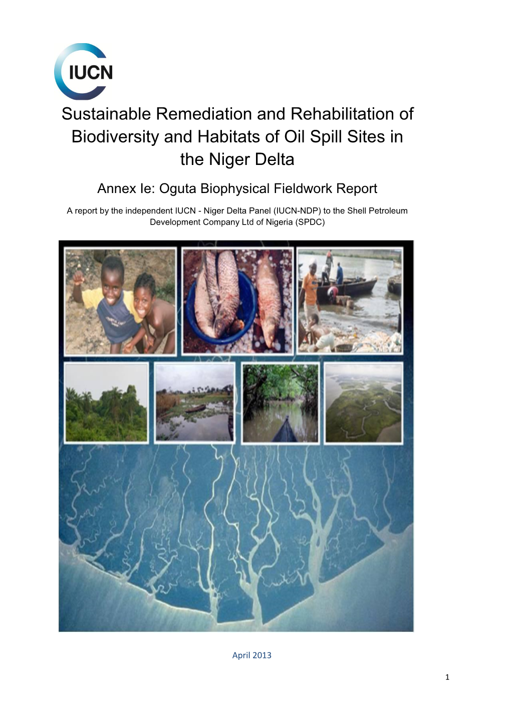 Sustainable Remediation and Rehabilitation of Biodiversity and Habitats of Oil Spill Sites in the Niger Delta