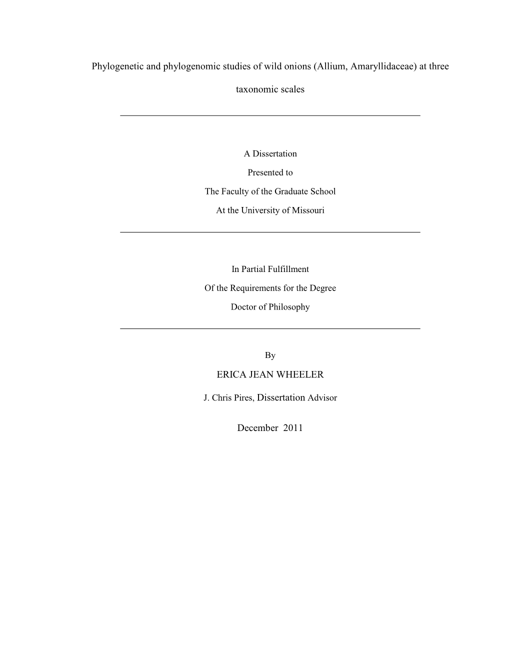 Phylogenetic and Phylogenomic Studies of Wild Onions (Allium, Amaryllidaceae) at Three