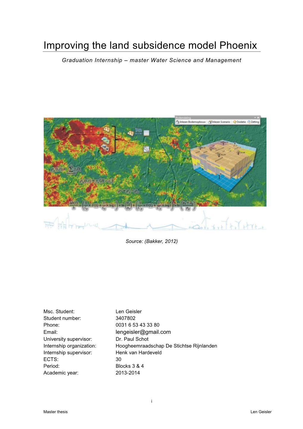 Improving the Land Subsidence Model Phoenix