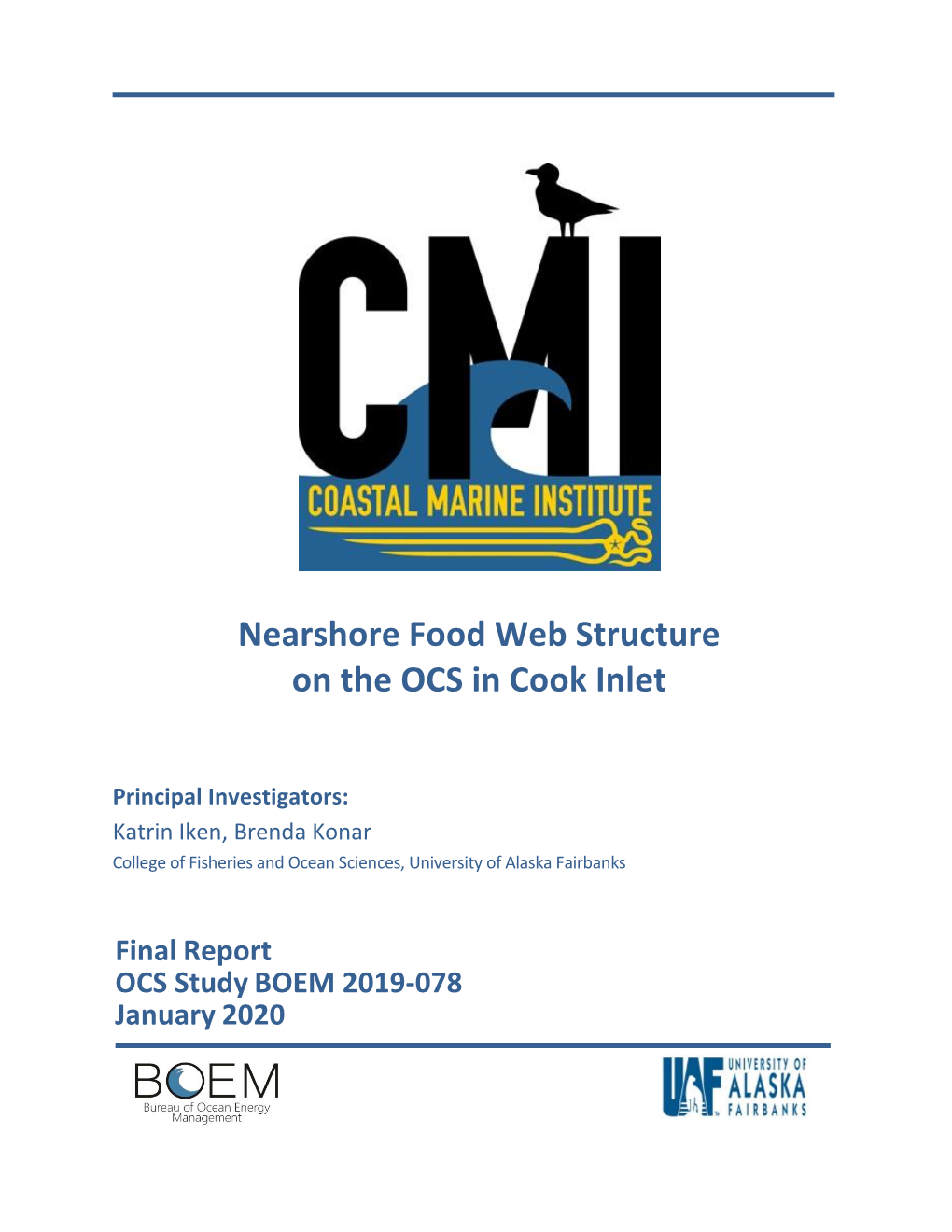 Nearshore Food Web Structure on the OCS in Cook Inlet