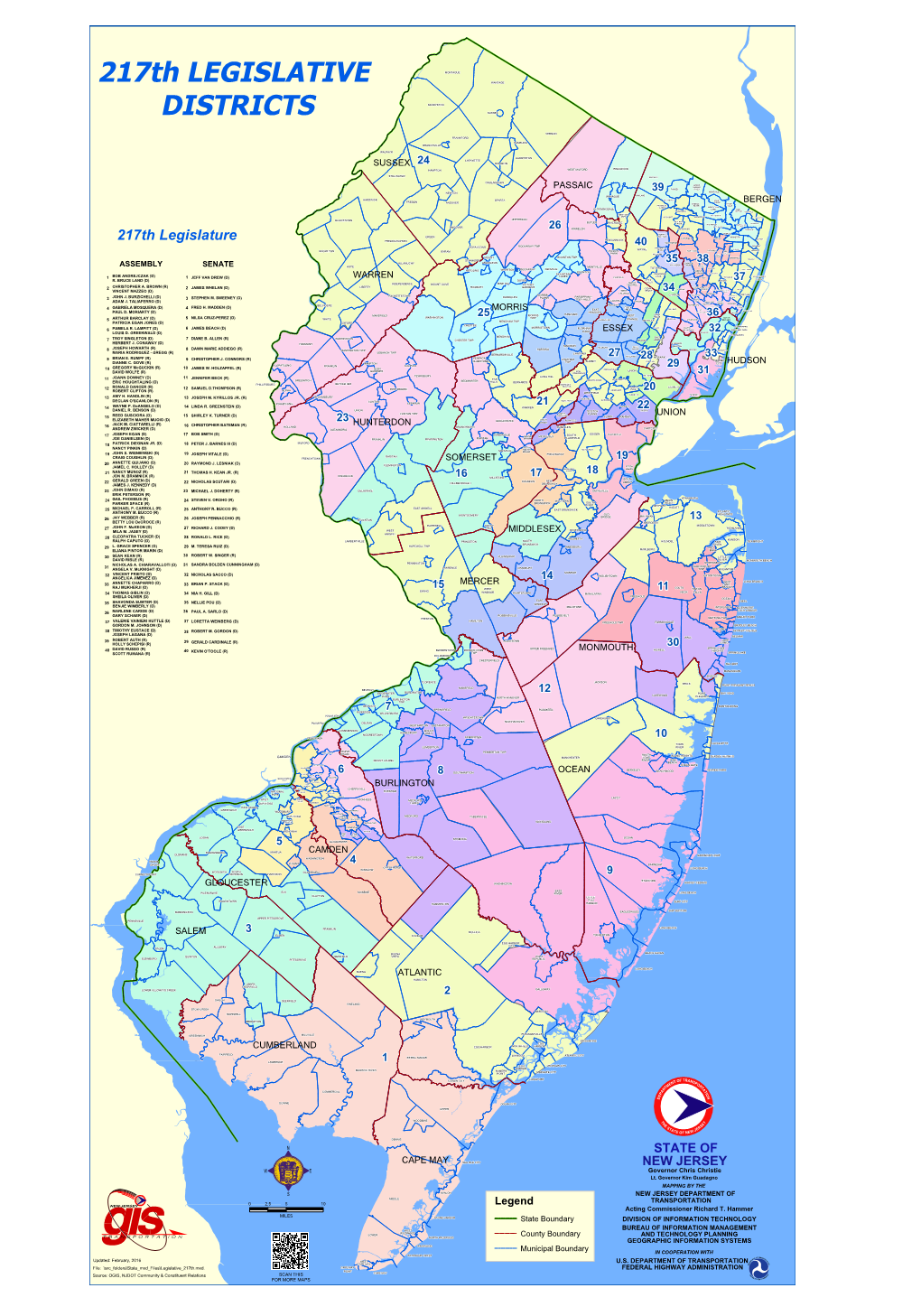 217Th LEGISLATIVE DISTRICTS