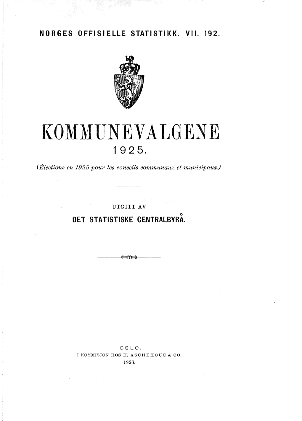 Kommunevalgene 1925